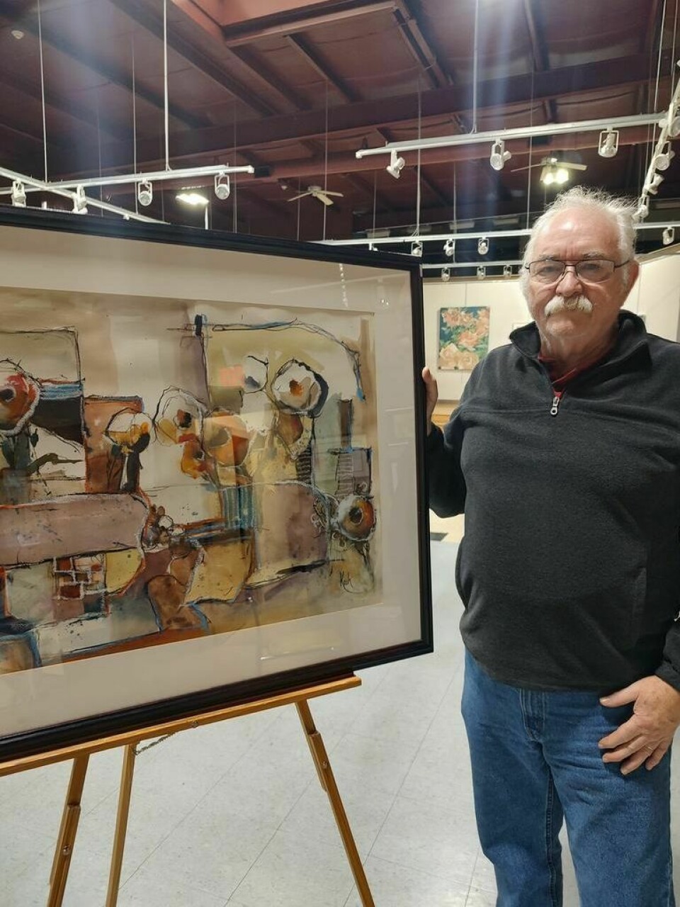 Bill Koch with one of his entries Tuscarawas County Art Guild to present show Nov. 18