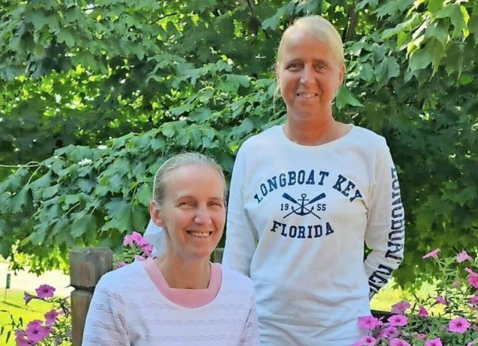 This summer Holmesville resident Barb Miller, standing, celebrated 20 years with the kidney she received from her sister Susie, seated. Holmesville woman marks 20 years with kidney her sister donated