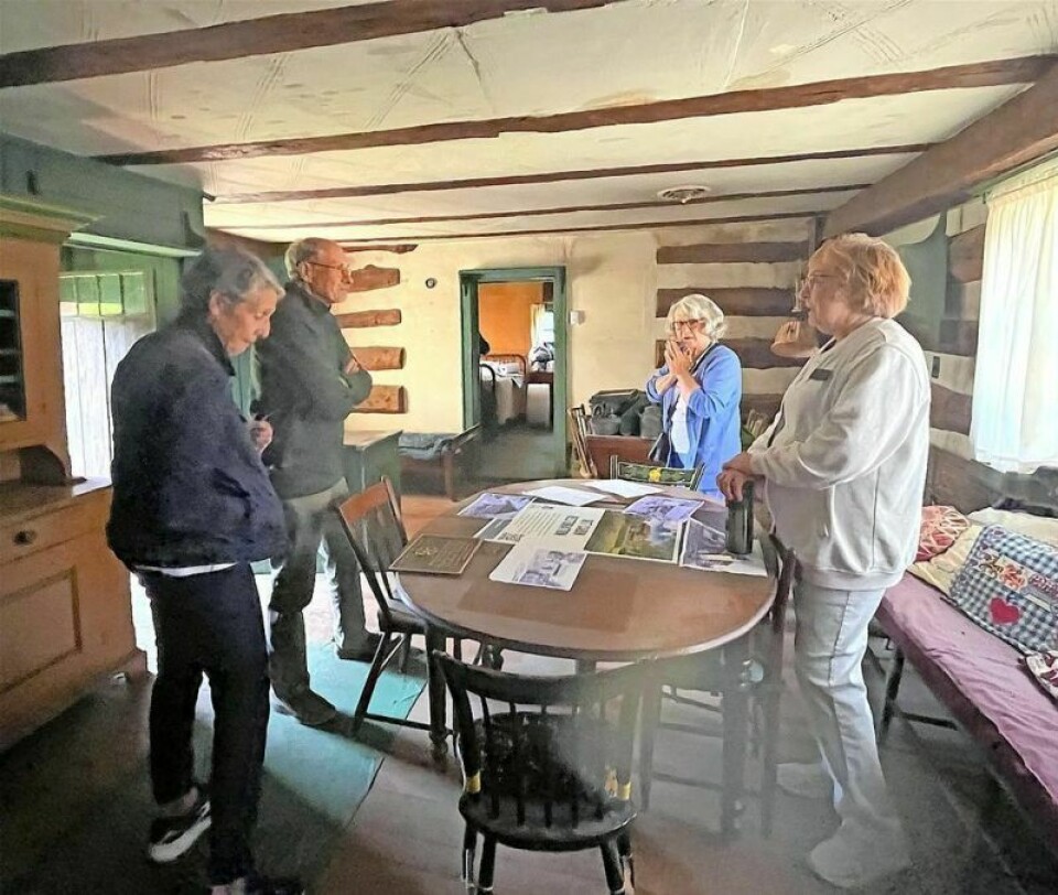 A trio from Brewster were among the first visitors to see the inside of the Bimeler Cabin during an open house in Zoar. Visitors tour Bimeler Cabin in Zoar for the first time