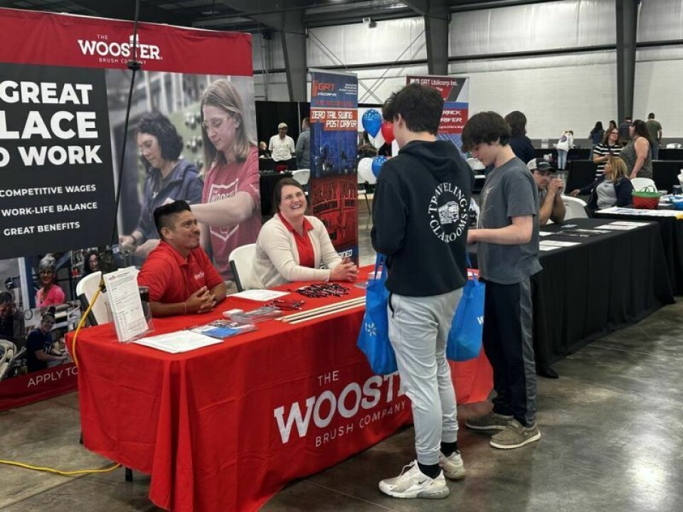 Companies outside of Holmes County such as The Wooster Brush Company were invited to participate in the Holmes County Job Fair, making it all the more lucrative for those seeking employment. Holmes Job Fair proves to be fruitful for all involved