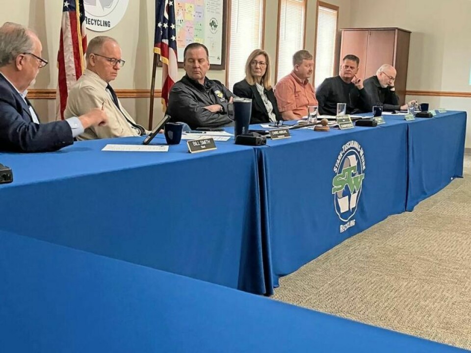 County commissioners discuss the yard waste program. Tipping fees and yard waste collection discussed
