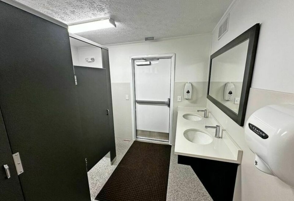 The inside of the upgraded public restroom facilities in both the men's and women's restrooms have given the Berlin restrooms a much needed facelift. Berlin restroom renovations show a dedication to quality