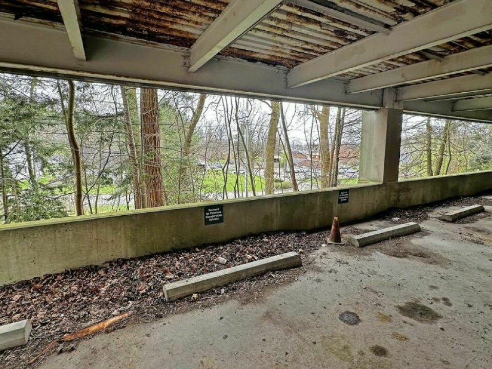 The view from inside the aging and abandoned former Holmes County Health Department building near Pomerene Hospital paints a forlorn picture of the aging process on the building. Pomerene Hospital will have plenty of options in creating a beautiful new space once the building is razed. Justus eager for new space with razing of health building