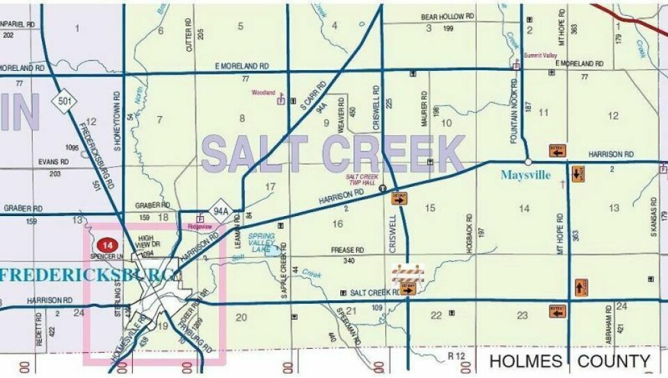 Criswell Road in Salt Creek Township will be closed to through traffic between Salt Creek Road and Frease Road for 90 days, beginning Tuesday, July 30. Criswell Road closure starts July 30