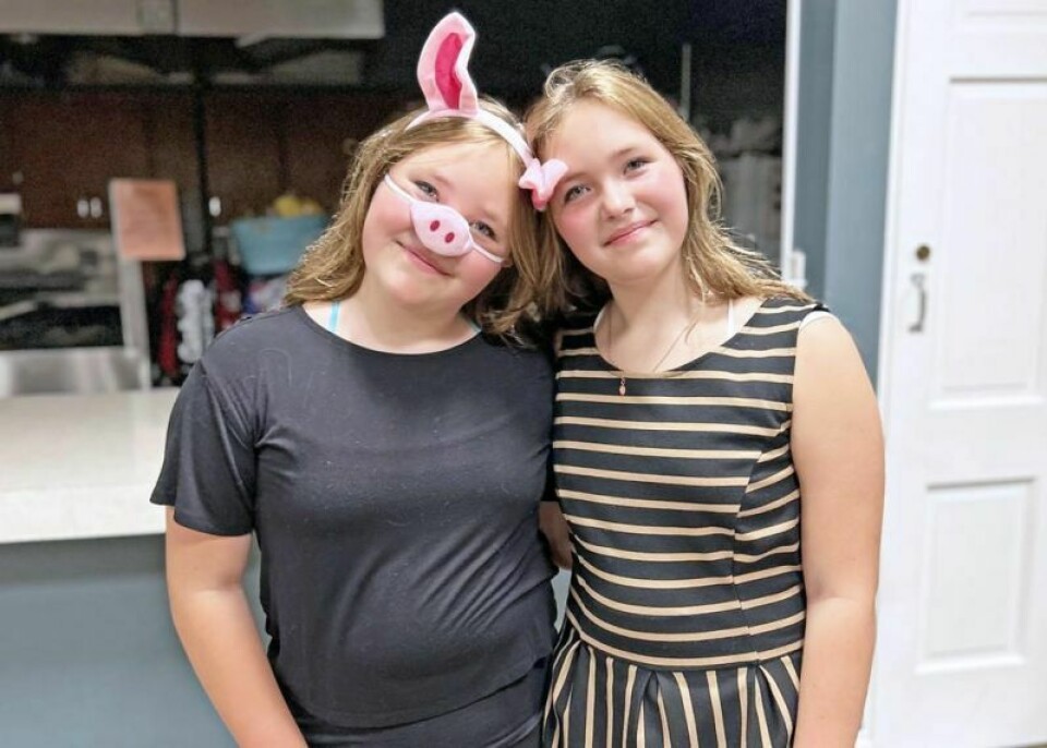 Kalista, left, and Kourtney Gilbert are twin sisters and members of Orrville Community Theater. Gilberts make OCT a family affair