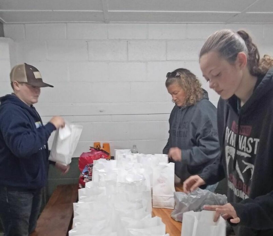 At a recent meeting of the Holmes County 4-H Shooting Sports Club, members packed bags of miscellaneous items for veterans, which were then delivered to the Holmes County Veterans Office for distribution. 4-H Shooting Sports Club meets