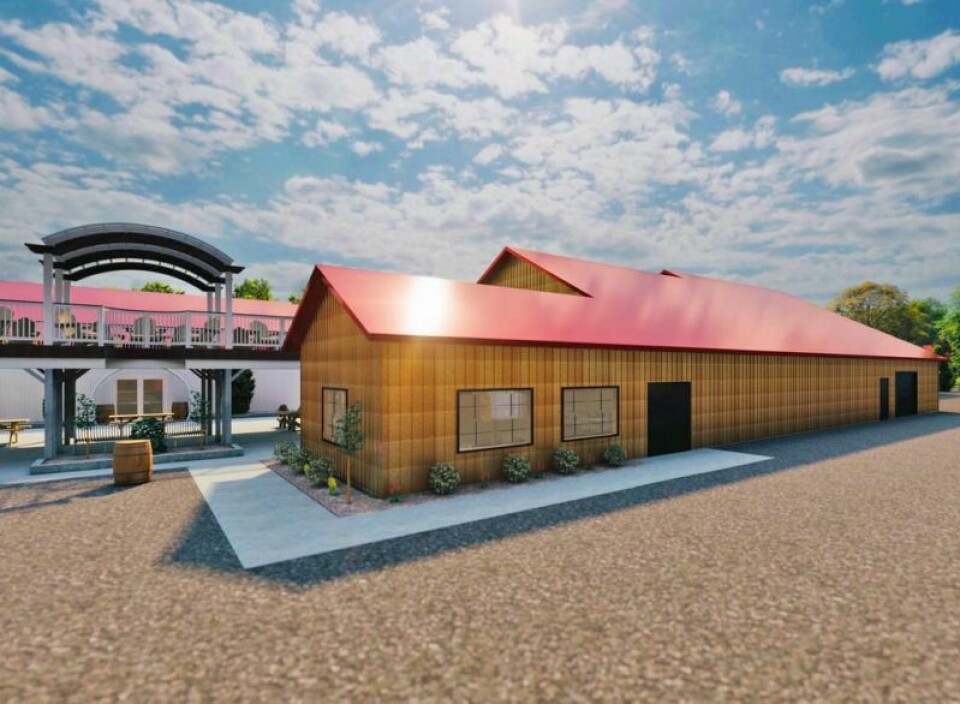 A 3-D artist’s rendering of the new building that will host Winetagous at the Walnut Creek Amish Country Flea Market shows what the winery will look like. Walnut Creek Amish Flea Market has new addition