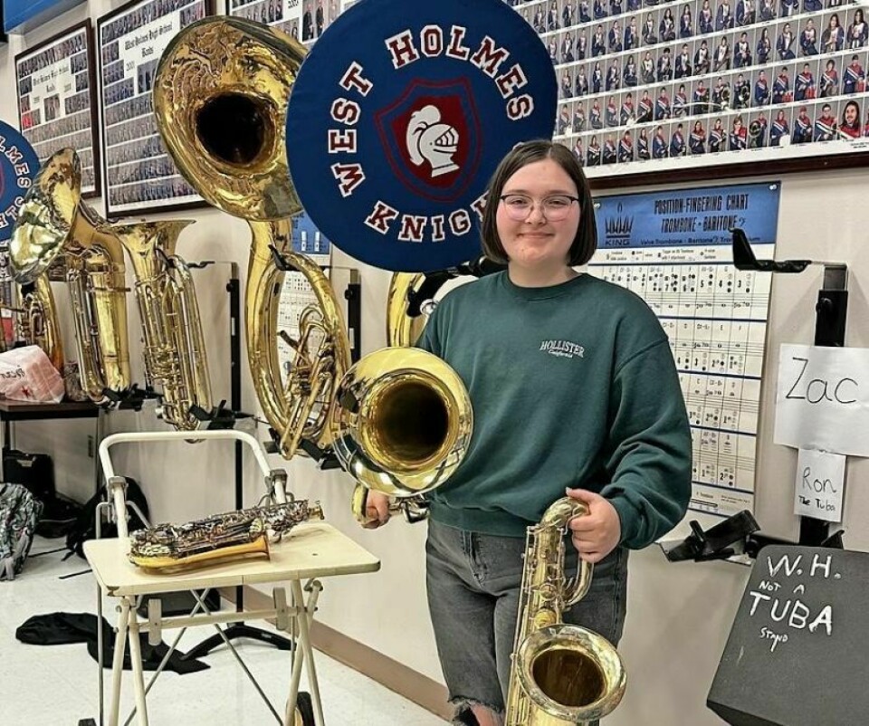 West Holmes High School graduate Emily Yoder is facing a busy summer as a member of the Ohio State Fair Band and participating in Buckeye Girls State. Yoder has worked diligently as part of the West Holmes bands, learning how to play four different instruments. West Holmes’ Yoder relishes learning language of music
