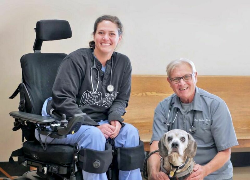 Dr. Kelsie Gerber recently joined her father, Dr. Ted Gerber, at Country Corner Animal Clinic, where Ted has been tending to cats and dogs since 1982. The journey to the father-daughter partnership was delayed after Kelsie's 2018 accident that left her a paraplegic. Area woman fights back from accident, joins dad's animal clinic