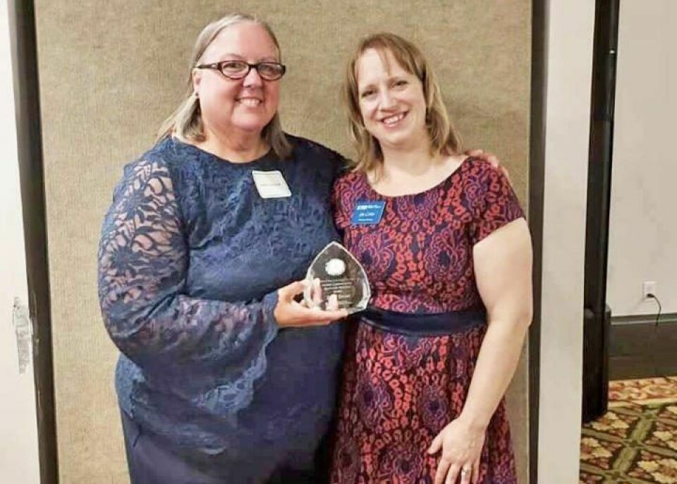 NAMI Community Service Award winner Judy Geiser, left, with NAMI Executive Director Jen Grim. NAMI holds 2023 annual meeting, hands out awards