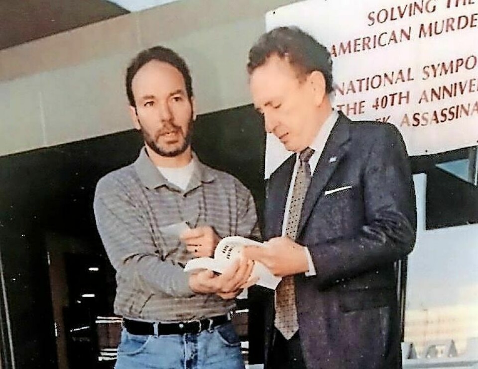 Andy Kiel, left, with Warren Commission attorney Arlen Specter, will present a program regarding his research on assassination of President John F. Kennedy on Saturday, Jan. 20 at Shreve Presbyterian Church. The County Line Historical Society of Wayne/Holmes will host the free program. CLHS Jan. 20 program on JFK assassination