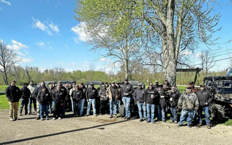This is only a portion of the riders who climbed onto their side-by-side rides to make the 80-mile trek that was the feature of the second annual Kevin Morris SxS Run on Saturday, April 20. Holmes Conservation Beagle Club revs it up for a cause