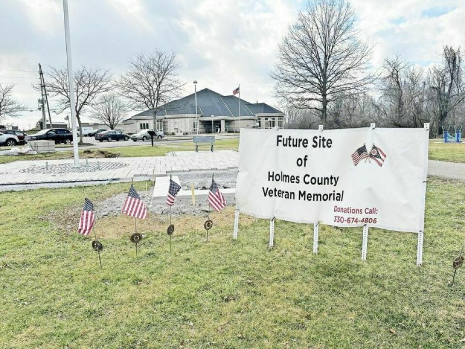 The Holmes County Veterans Memorial on Glen Drive next to the Holmes County District Public Library will be dedicated to service members who are missing in action, killed in action or were prisoners of war. Fundraising for the next phase of the project, which will include the walls surrounding the monument, is now on. Veterans Memorial project continues to seek funding