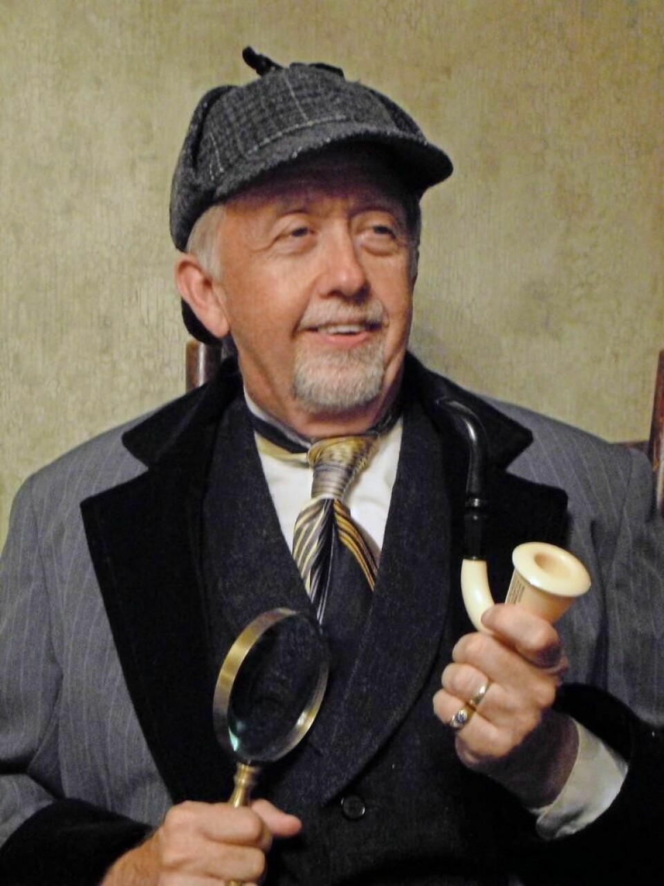 Local actor Chris Hart will portray Sherlock Holmes during the Friends of the Library murder mystery fundraiser. Murder mystery fundraiser to benefit library
