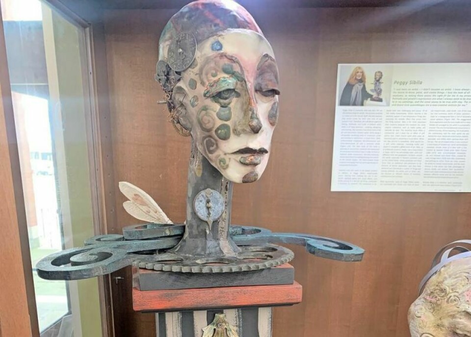 A mixed media artist, Sibila’s work incorporates ceramics, clay and everyday objects. Dover Public Library to feature art of Peggy Sibila