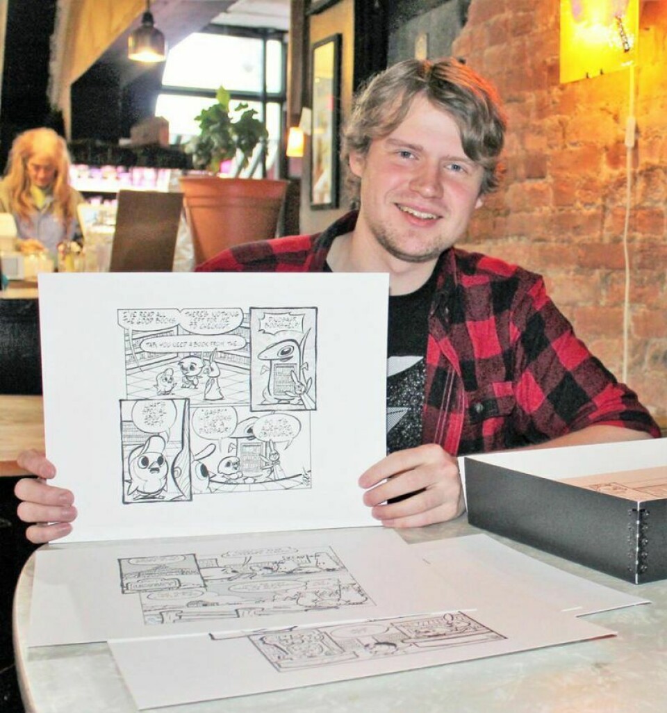 Douglas Laubacher Artist offers cartooning class