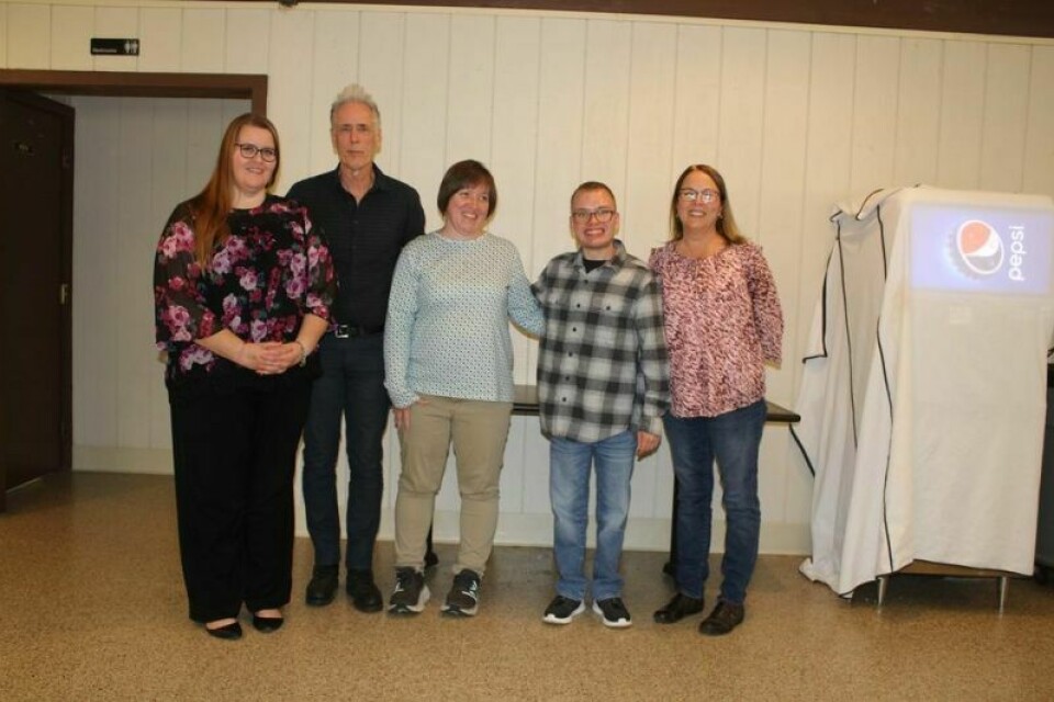 New Philadelphia Rotary President Julie Levengood, left, with Lou Paris of the Tuscarawas County Board of Developmental Disabilities, Lauren Clay, Jehred Bennett and Christy Bennett, who attended a recent meeting to talk about the importance of employment for people with disabilities. Workers highlight their jobs at Rotary meeting