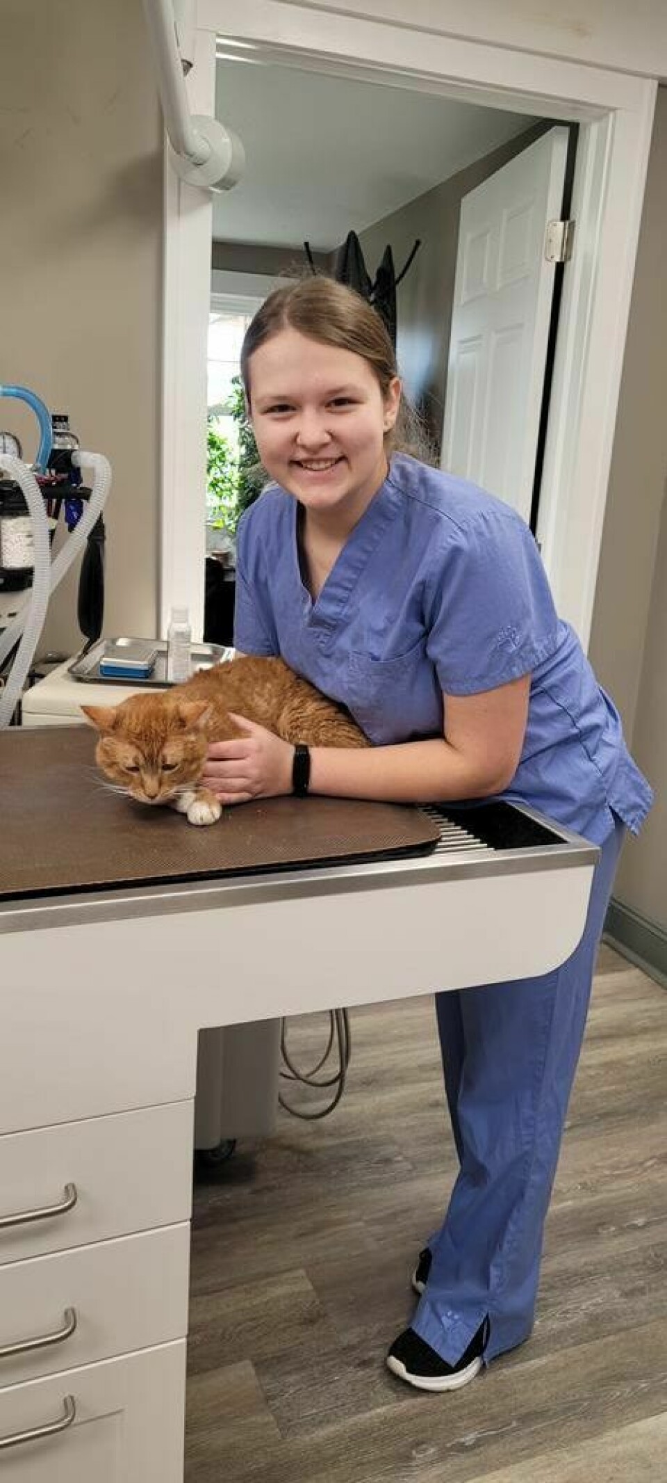 Gemma Dotts interning at Oak Pointe Veterinary Care Sowing the seeds of the future