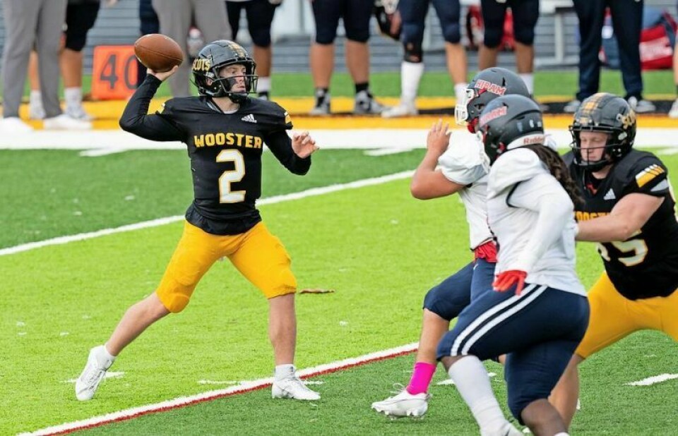 Junior quarterback Chanden Lee will start for The College of Wooster this year after throwing for 1,845 yards and 17 touchdowns as a sophomore. The Scots open Sept. 7 at home against Wilmington. Experienced Scots get season underway at home Sept. 7