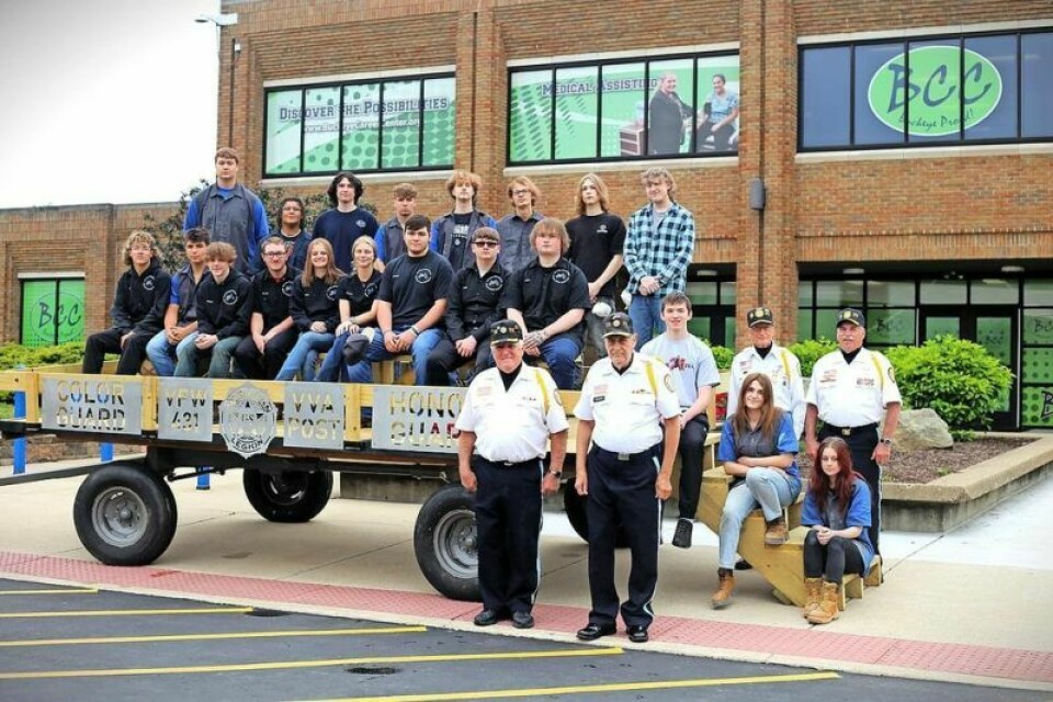 Members of the Newcomerstown Veterans Honor Guard now have a renovated wagon float to use for parades and special events. Students renovate wagon for Honor Guard