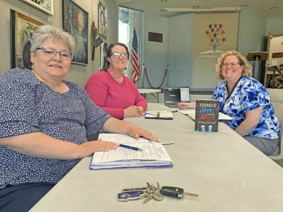 Committee members Wanda Crocker, Rachael Bowers and chairperson Courtney Wallace are planning this year’s One Book, One Community events. Book chosen for literacy program