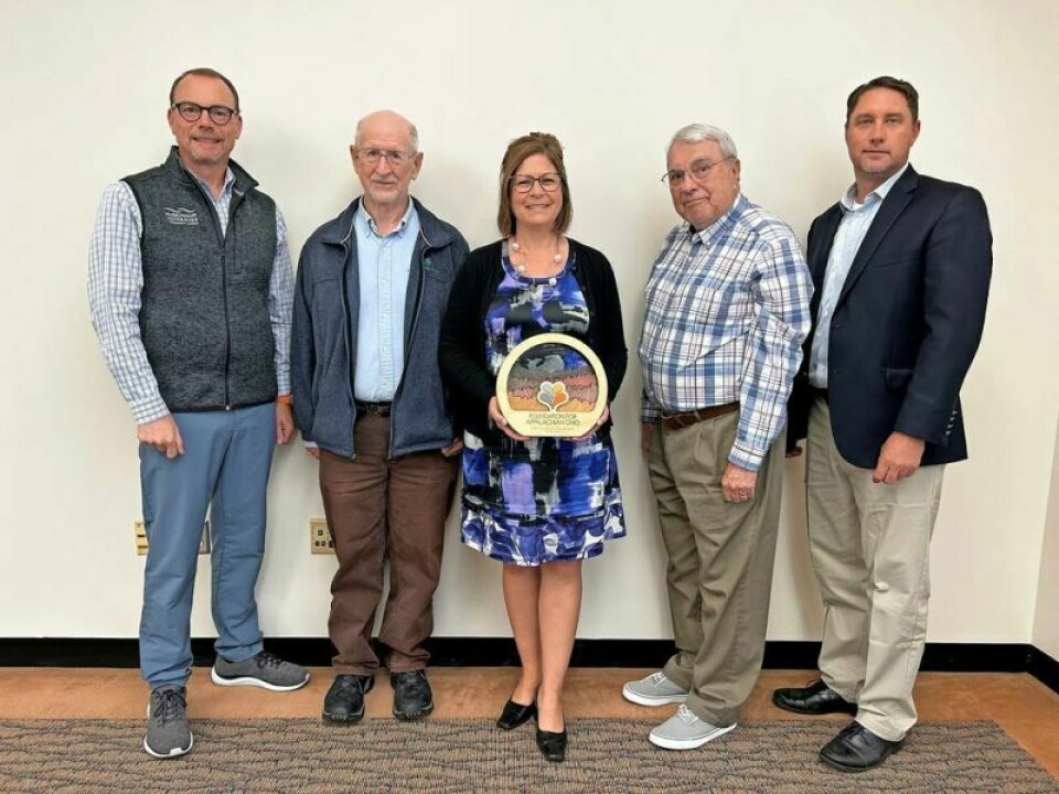 Craig Butler, MWCD executive director; Gordon Maupin, MWCD board member; Jennifer Ponchak, MWCD board member; Robert Moorehead, MWCD board member; and Matt Thomas, MWCD chief of conservation MWCD recognized by 3 organizations