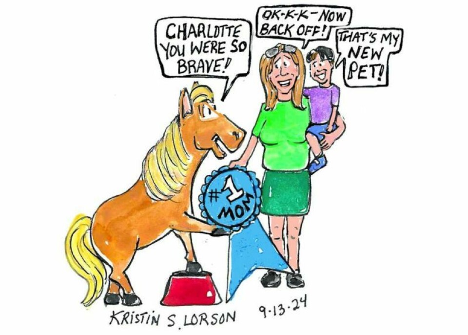 Young mother ponies up to face her greatest fear Young mother ponies up to face her greatest fear