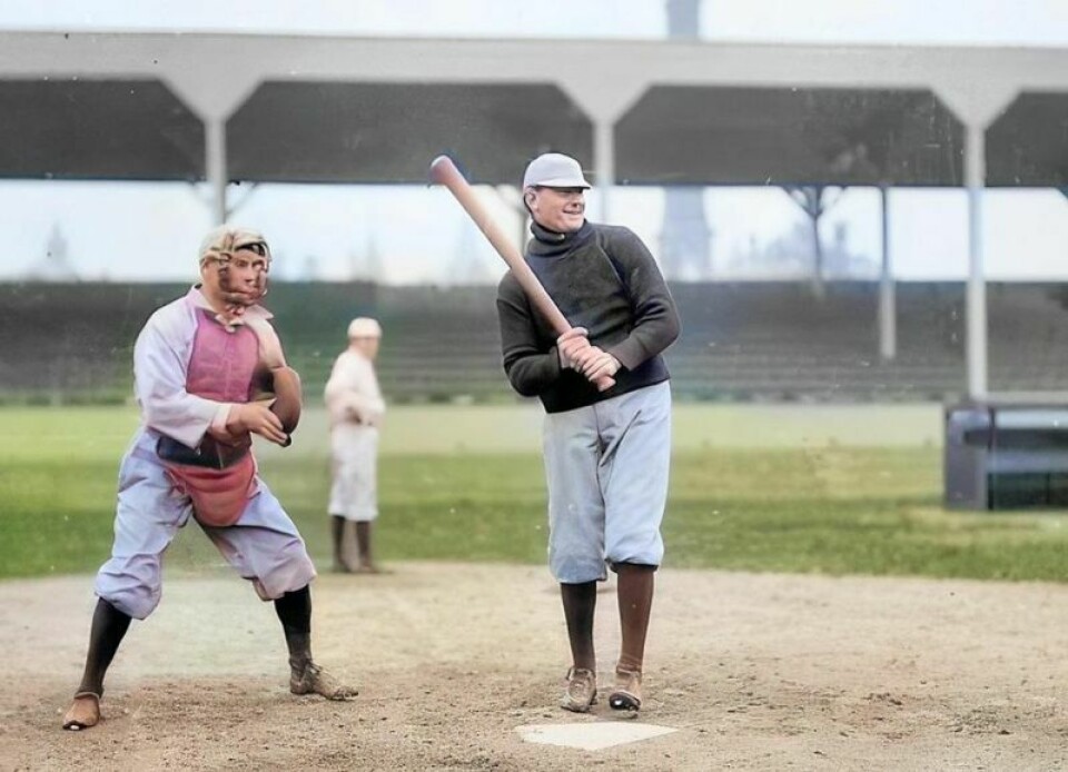 Although he's batting here, Wooster native Bob Rhoads (1879-1967), right, was best known for his talents on the mound. Rhoads pitched for seven Major League seasons, mostly with the Cleveland Naps, going 97-82 with a 2.61 ERA in 1,681 innings. In 1908 his no-hitter was the first in the history of the Cleveland baseball franchise. Ten Wayne County natives made it to Major League Baseball