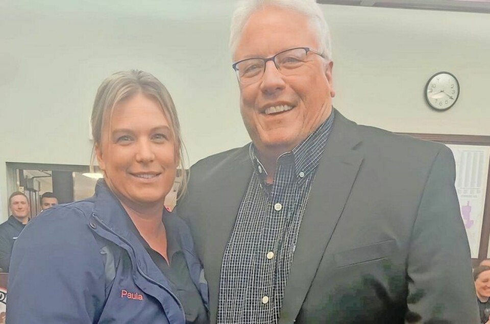 Mayor Joel Day presented a commendation to Paula Lancaster for her work with the fire department's CARES program during the Jan. 22 city council meeting. Mayor recognizes community care worker hero