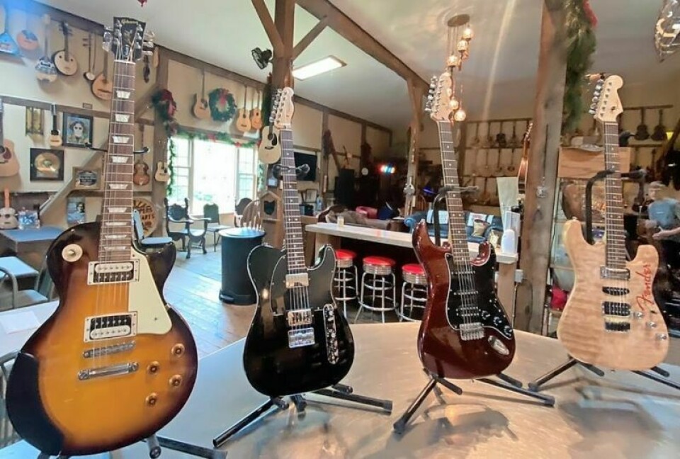Rusty Baker's guitar collection and some of his artwork and other memorabilia were all part of his display in his music barn. The auction will be both live at Harvest Ridge and online for a collection that is expected to bring collectors from near and far. Six-string sale: Late Rusty Baker's guitar collection going to auction