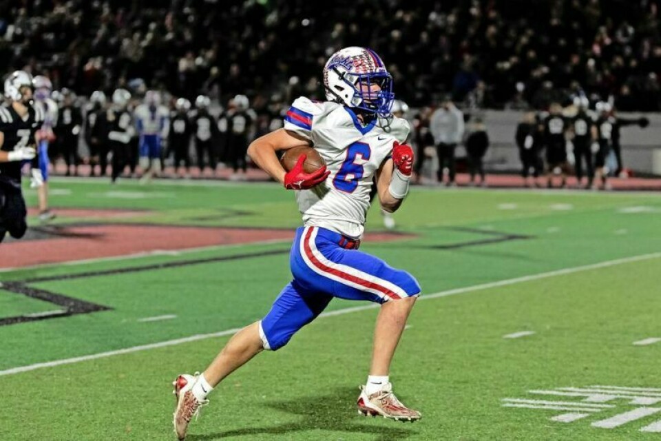 Senior Nate Fair caught a 71-yard touchdown pass in the West Holmes football team’s 38-21 loss to top-seeded Perkins in a Division IV regional semifinal on Nov. 10. West Holmes football falls in regional semis