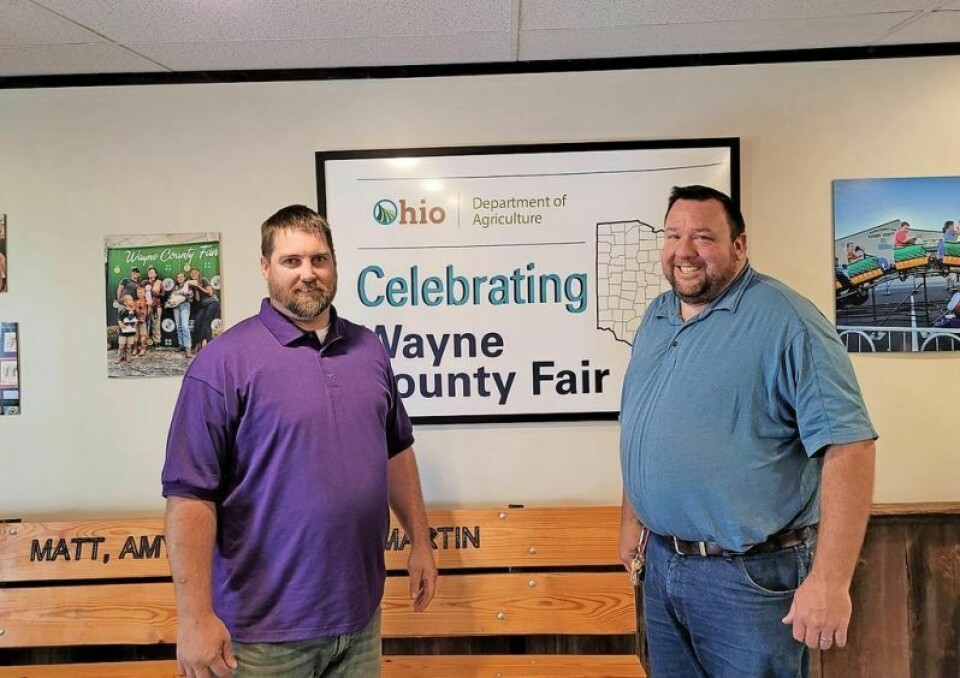 Jarrod Snell, left, has been named the new manager of the Wayne County Fair, replacing Matt Martin, right. Snell named new Wayne County Fair manager