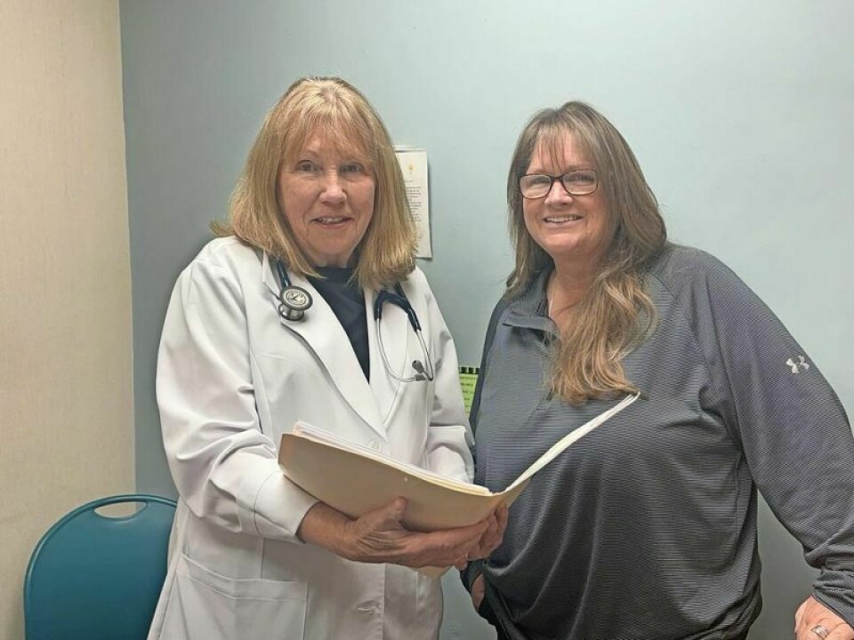 Deb Scott, CNP, left, and Tina Grasselli, LPN, the clinic coordinator Clinic for working uninsured is celebrating 15 years