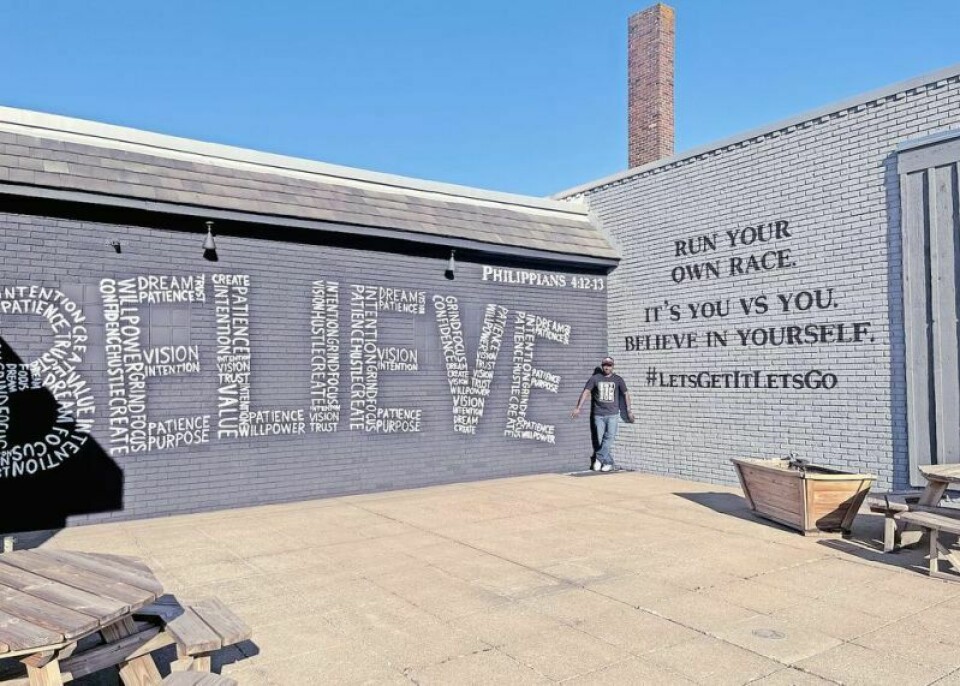 The old Will Burt building Darrell Mosely now owns just across the tracks in downtown Orrville’s south end has become more than just his business headquarters; it also has become a symbol of his commitment to his beliefs and ideals. Mosely keeps trying to motivate others