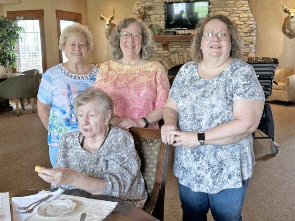 Joyce and daughters, Vickie Ickes, left, Lynn Osborne and Theresa Kennedy Gift of a Day: A traditional afternoon tea