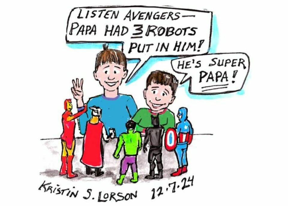 Robot Papa arrives with a story to tell Robot Papa arrives with a story to tell