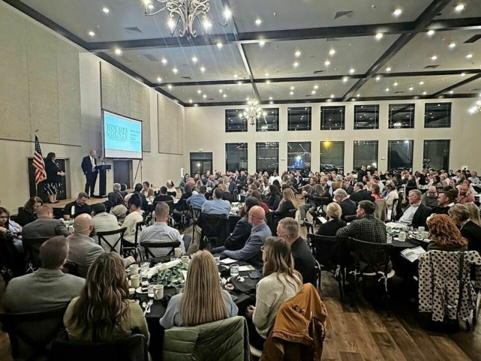 A huge crowd of Holmes County Chamber members came to Berlin Encore Hotel to celebrate the 2024 Holmes County Chamber of Commerce & Tourism Bureau’s award banquet recipients on Nov. 14. Chamber banquet celebrates worthy award recipients