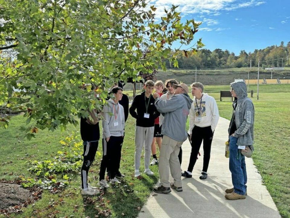 Kim Kellogg talks trees with a group of Hiland students, who had plenty of options from which to choose during Life Skills Camp. Life Skills Camp offers EH students advice they can use