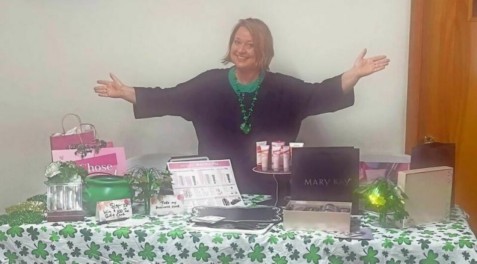 Lisa Lang shows off her Mary Kay table during a previous Killbuck Ladies Night. This year’s event will be Friday, March 15 from 5-8 p.m. in downtown Killbuck. Annual Killbuck Ladies Night is happening March 15