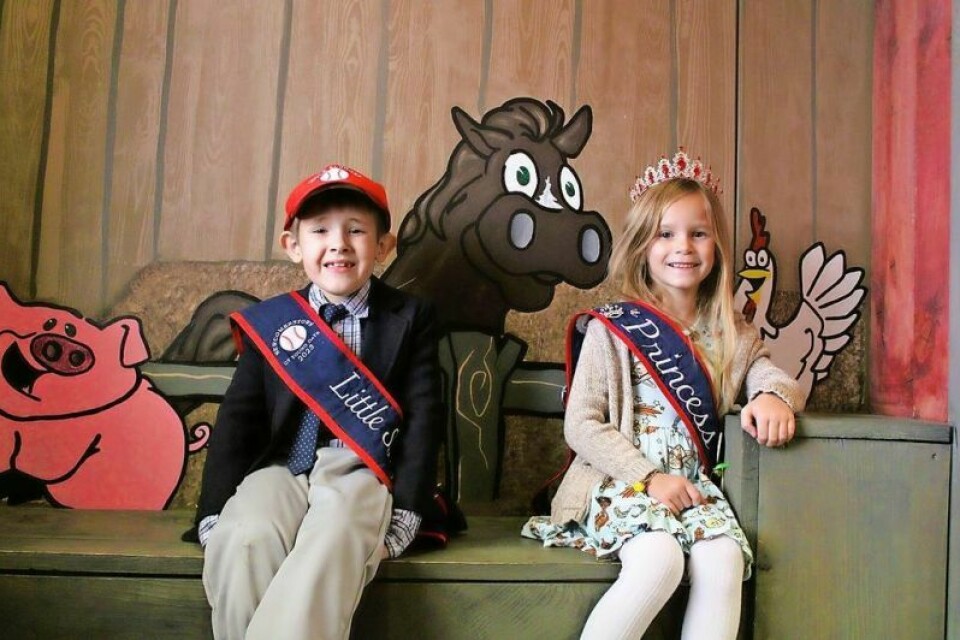 Little Slugger Luka Lawson, left, and Princess Kellie Miller help represent the Cy Young Days Festival. Kellie Miller and Luka Lawson help spread the word about Cy Young Days