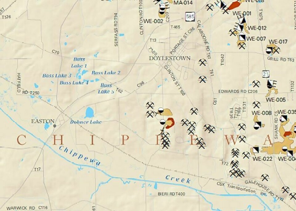 Many of the abandoned mines in Wayne County are in Chippewa Township, and one of the most significant hazards associated with abandoned mines is subsidence, which occurs when subsurface bedrock or unconsolidated materials collapse into voids left by mining, causing the ground surface to lower. When mines are abandoned, roof-support timbers and other mine structures can deteriorate over time, increasing the risk of collapse. Insurance available for homes built above mines