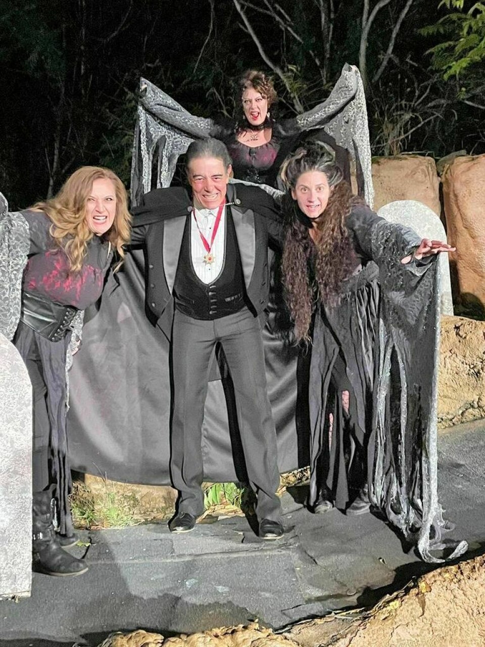 Joseph Bonamico and vampires Kate Miller, left, Gillian Kaschak and Laura Milarchik Trumpet in the Land to offer 4 ‘Dracula’ shows