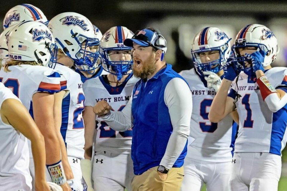 West Holmes beat Orrville 43-29 on Aug. 30, giving Keaton Leppla his first career head-coaching victory. Knights outlast Riders, give Leppla first win as head coach