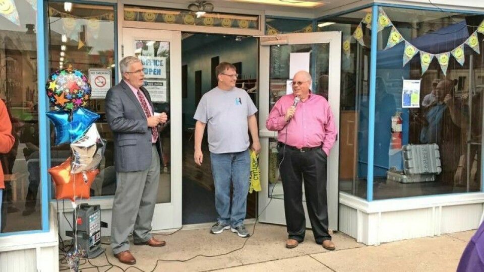 Millersburg changed in several ways while Jeff Huebner, right, served as the village’s mayor. Huebner ‘enjoyed’ his time as Millersburg mayor