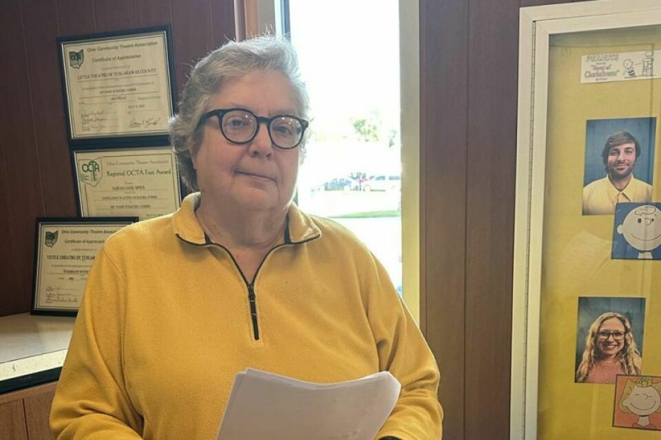 Jane Dietrick works the box office at the Little Theatre. Prestigious Marquee Club welcomes new member