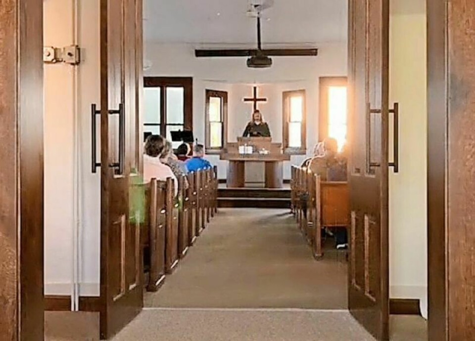 Pastor Jeff Osberg conducts services inside the sanctuary at Sovereign Word Baptist Church. The church raised money to buy the building, built in 1855, and to pay for its renovations after it sat empty since 2008. Congregation pitches in to get Wooster church open again