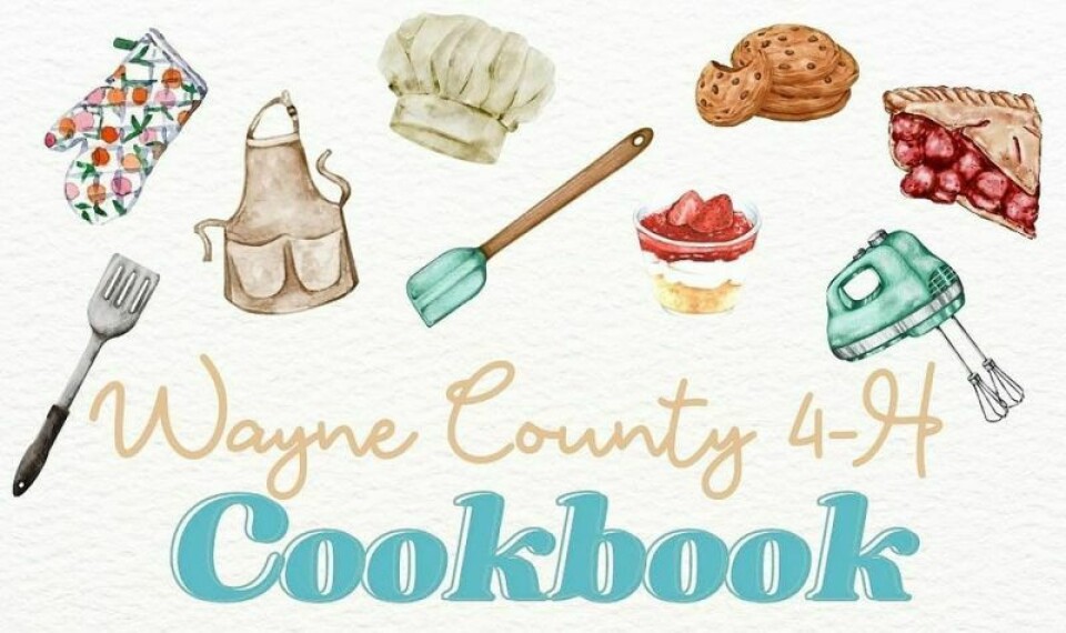 Wayne County 4-H is seeking recipes and memories from 4-H families to compile into a cookbook with a deadline of Aug. 31 to submit. All proceeds from the cookbook sales will go directly toward supporting Wayne County 4-H programs. Wayne 4-H seeking recipes for new cookbook
