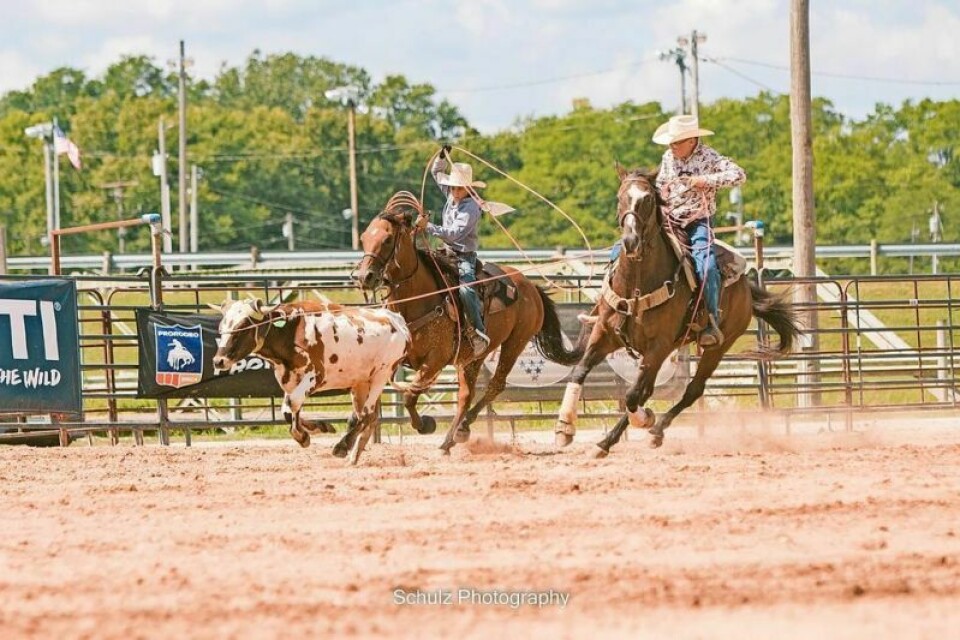 Daxton Farr, right, and rodeo roping partner Noah Ashbaugh spent the past year on the junior high rodeo circuit qualifying for the upcoming National Junior High Finals Rodeo Finals June 23-29 in Des Moines, Iowa. Farr ready to test his skills at national rodeo competition