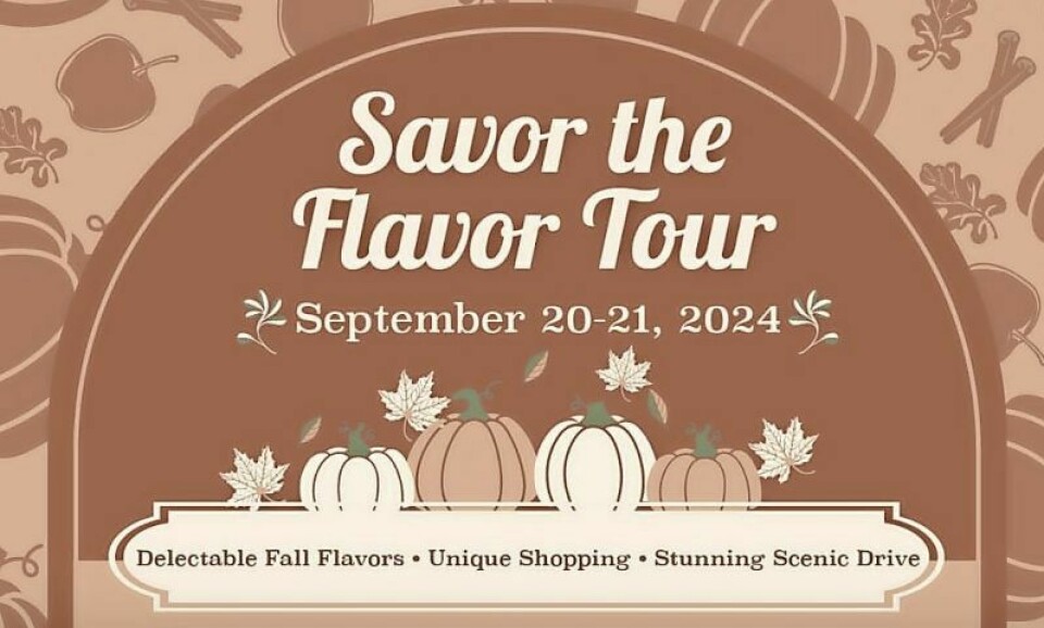 Savor the Flavor Tour is Sept. 20-21 Savor the Flavor Tour is Sept. 20-21
