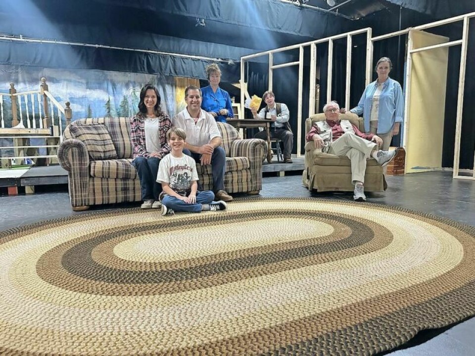 Clare Cannizzaro, front left, Simon Cannizzaro, Scott Cooley, Mark Hilan, Elizabeth Thomakos; back row, Nancy Dawson and Chester Boffo. Little Theatre of Tuscarawas County season opens with ‘On Golden Pond’